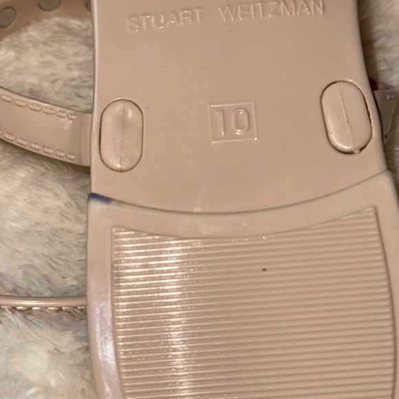 EUC Stuart Weitzman Goldie Embellished Sandals, Size 10 - Picture 8 of 12